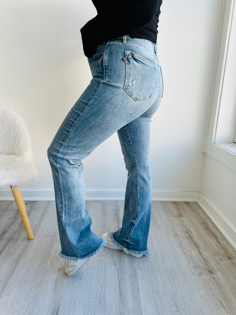 Fringe Judy Blue Bootcut Denim