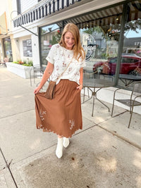 Desert Bird Midi Skirt