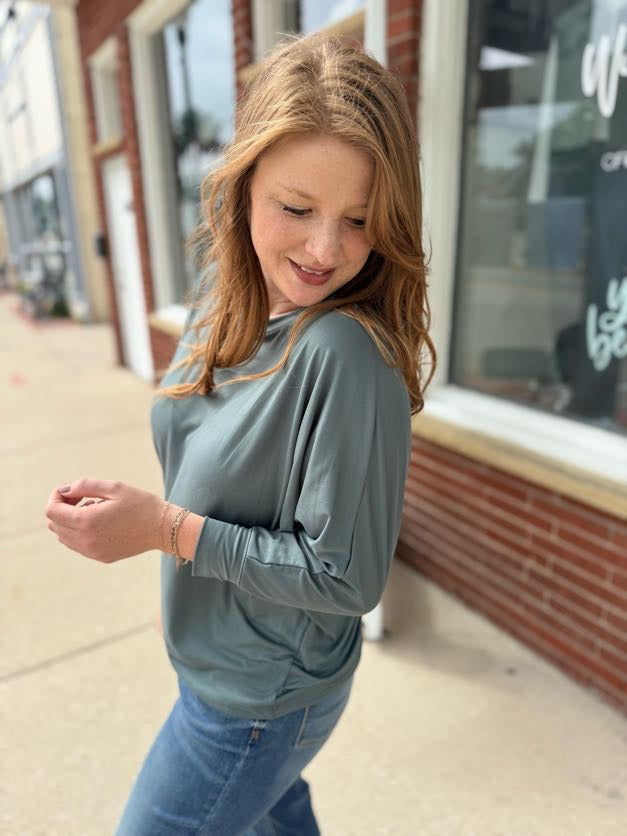 Sea Breeze Dolman Long Sleeve