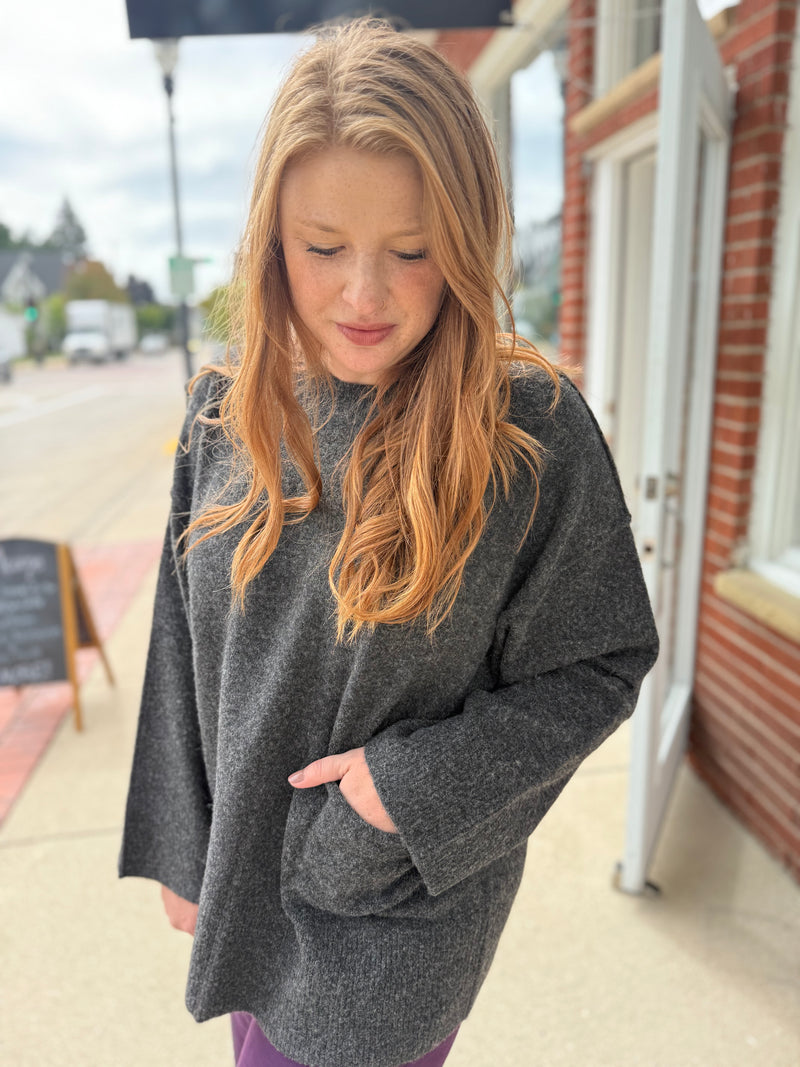 Flared Sleeve Sweater