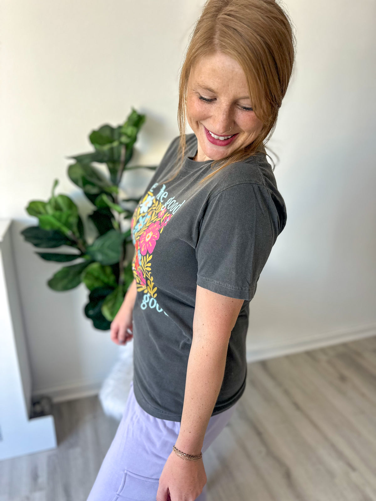 See The Good Floral Graphic Tee