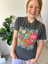 See The Good Floral Graphic Tee