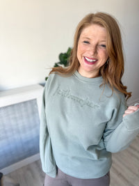 Faith Over Fear Embroidered Crewneck