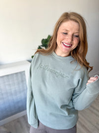 Faith Over Fear Embroidered Crewneck