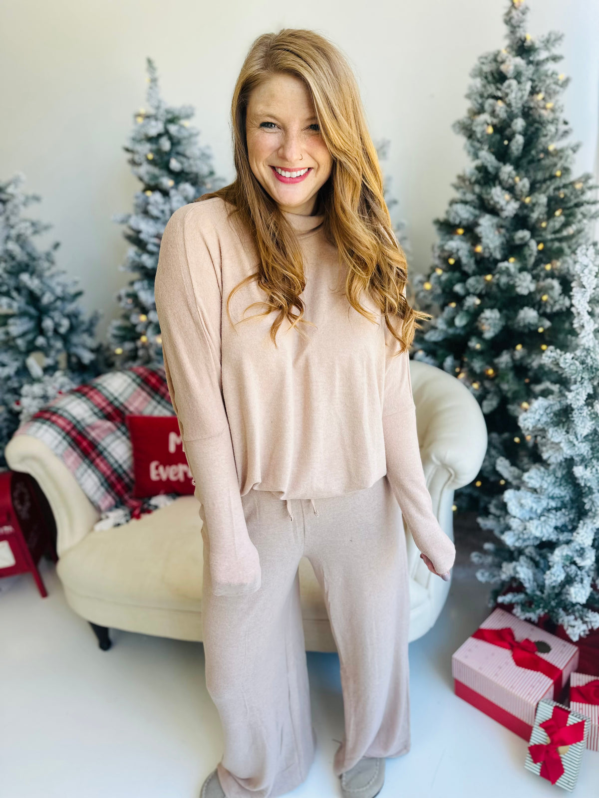 Taupe Dream Turtleneck Pullover