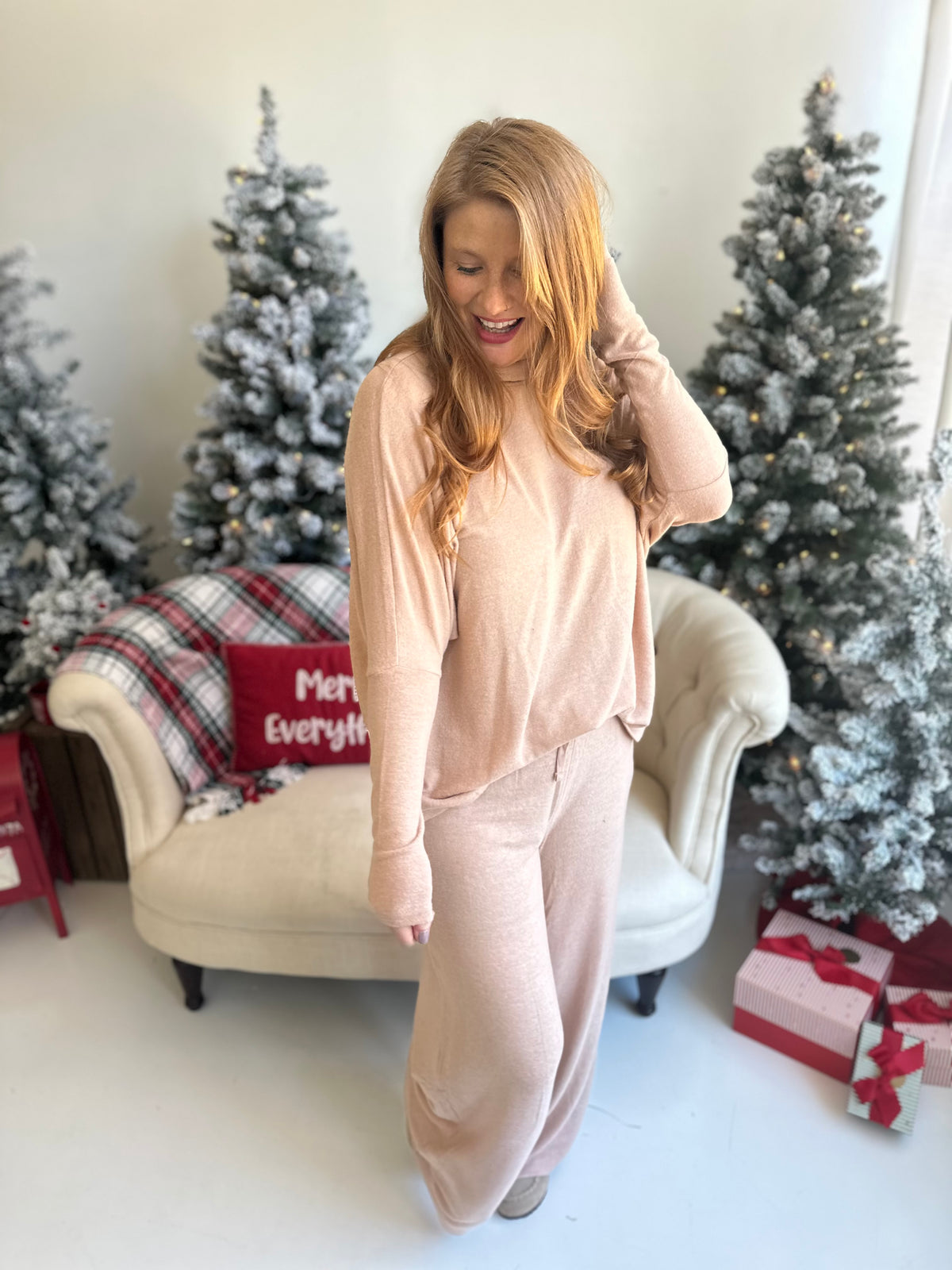 Taupe Dream Turtleneck Pullover