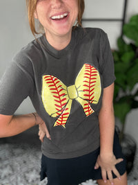 Softball Bow Tee **