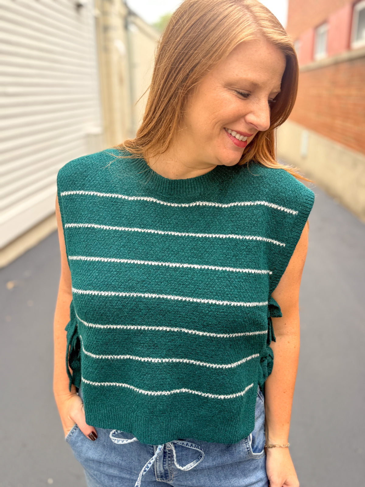 Monroe Tie Side Sweater Vest