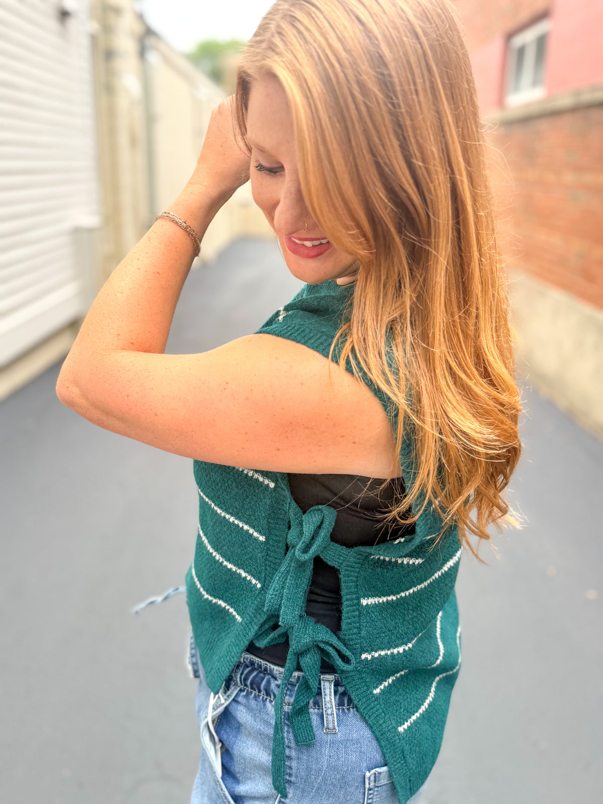 Monroe Tie Side Sweater Vest