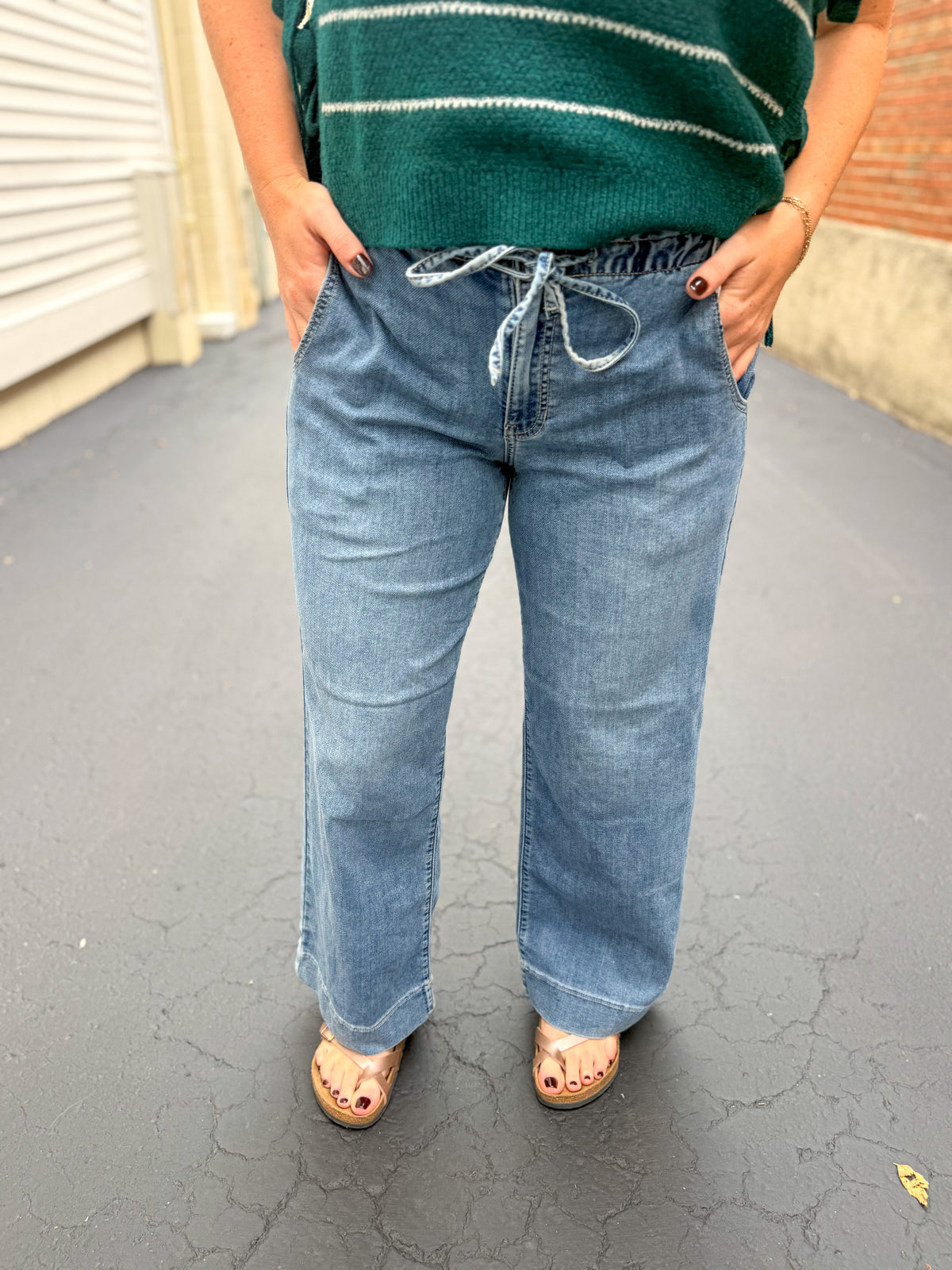 Weston Pull On Drawstring Jeans
