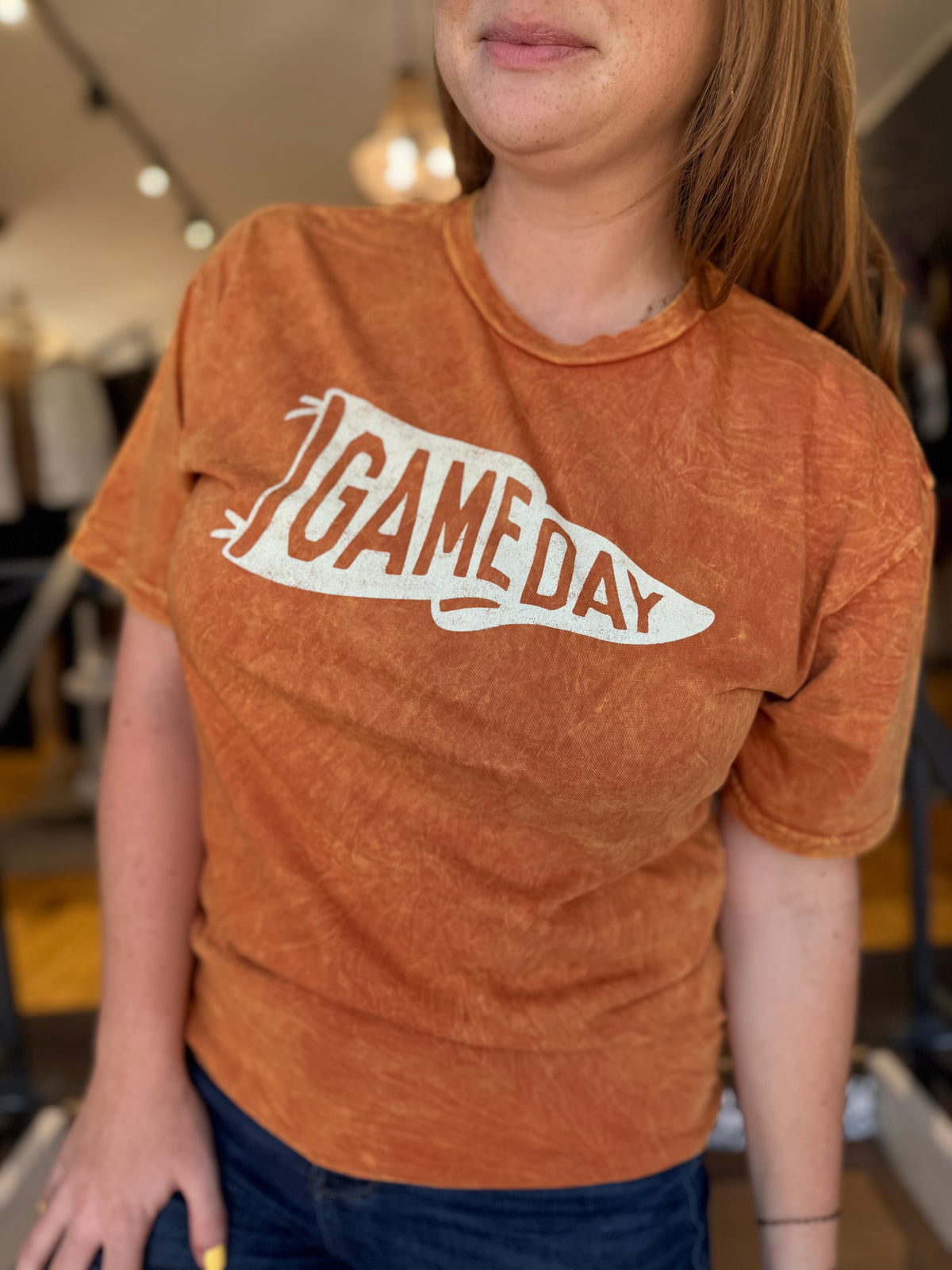 Game Day Pennant Tee - Orange