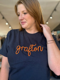 Grafton Embroidered Center Tee