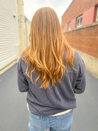 Navy Washed Soft Button Up