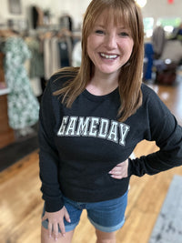 Grey Game Day Graphic Sweatshirt