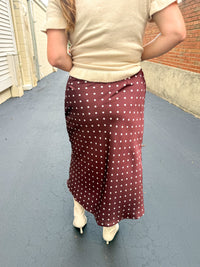 Chocolate Polka Dot Skirt