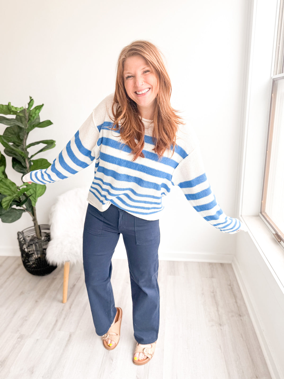 Navy Relaxed Pocket Jeans