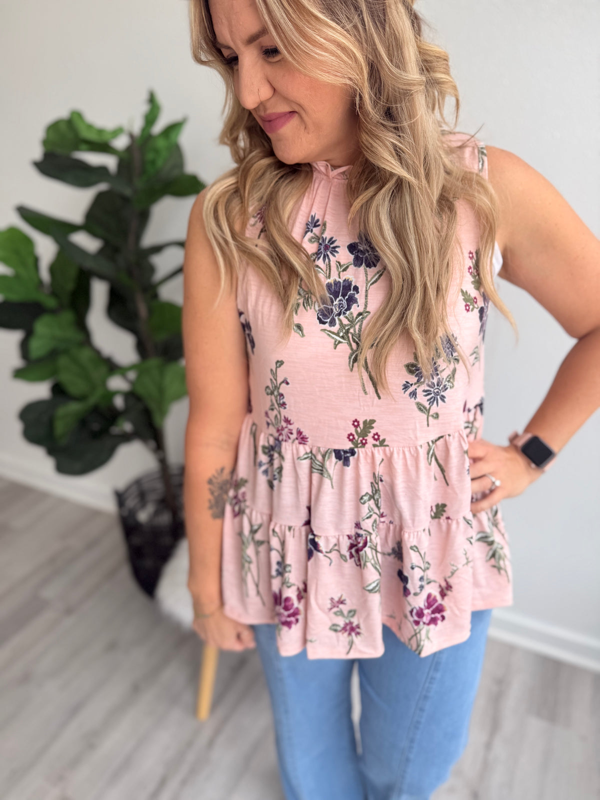 Blushing Garden Top