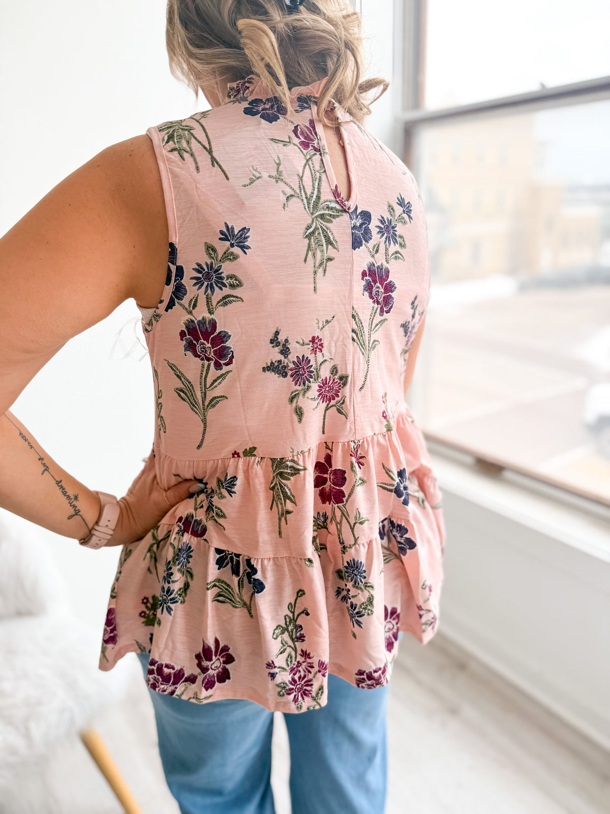Blushing Garden Top