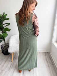 Sage Rib Maxi Duster