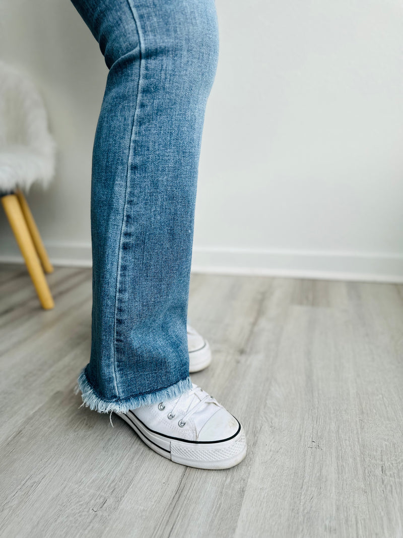 Fringe Judy Blue Bootcut Denim