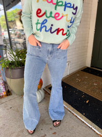 Front Pocket Judy Blue Flare Jeans