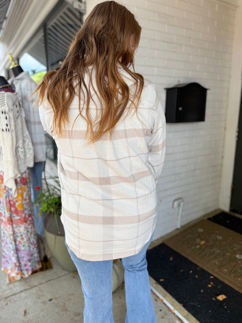 Light Tan Dream Shacket