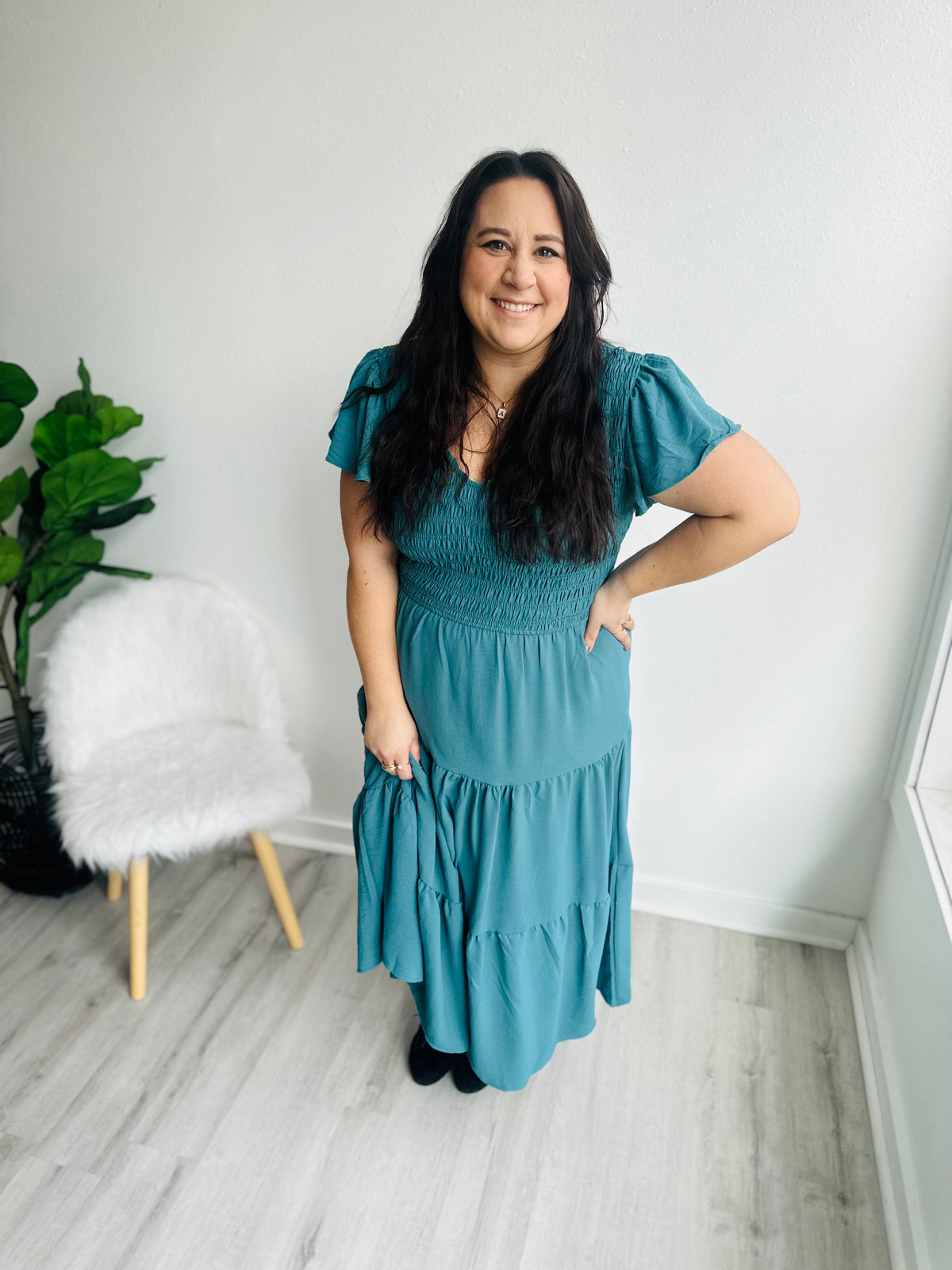 Lily Teal Dress