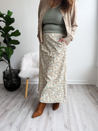 Lemon Leaf Slip Skirt
