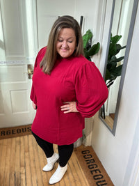 Elisa Red Pocket Dress