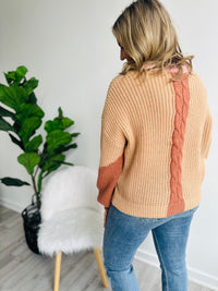 Ollie Colorblock Ribbed  Sweater