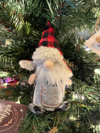 Gingham Gnome Decor - White Beard