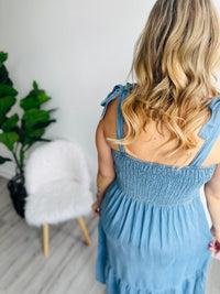 Chambray Tie Dress