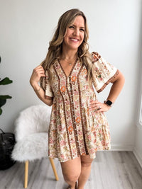 Boho Meadow Floral Dress