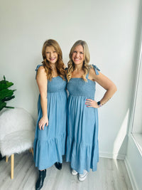 Chambray Tie Dress