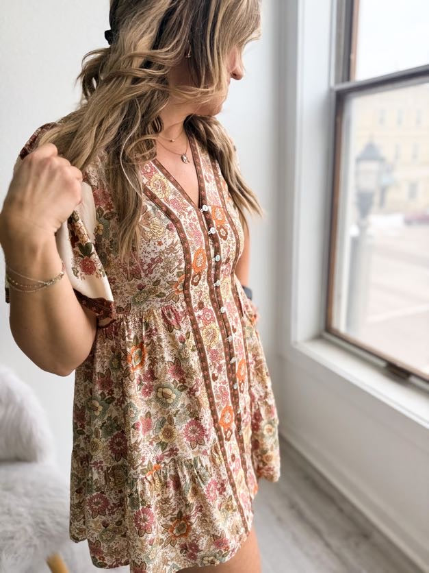 Boho Meadow Floral Dress