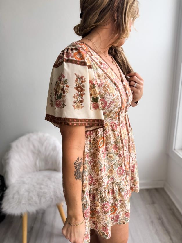 Boho Meadow Floral Dress