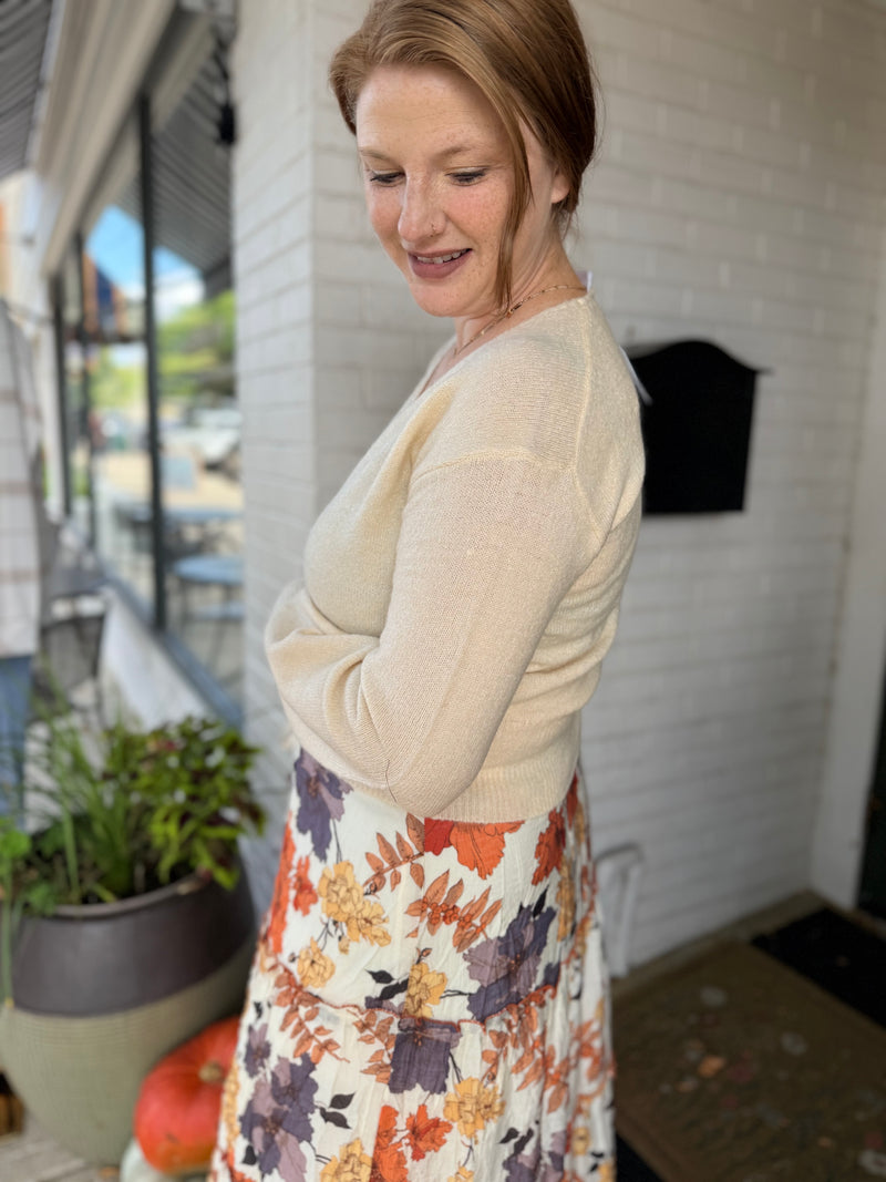 Cozy Wrap Sweater - Taupe