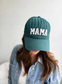 Teal Sherpa Mama Baseball Cap