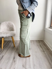 Sage Cozy Cargo Pant