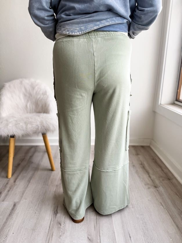 Sage Cozy Cargo Pant