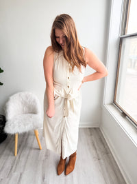 Sandstone Tie Dress