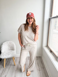 Clay Sherpa Happy Face Baseball Cap