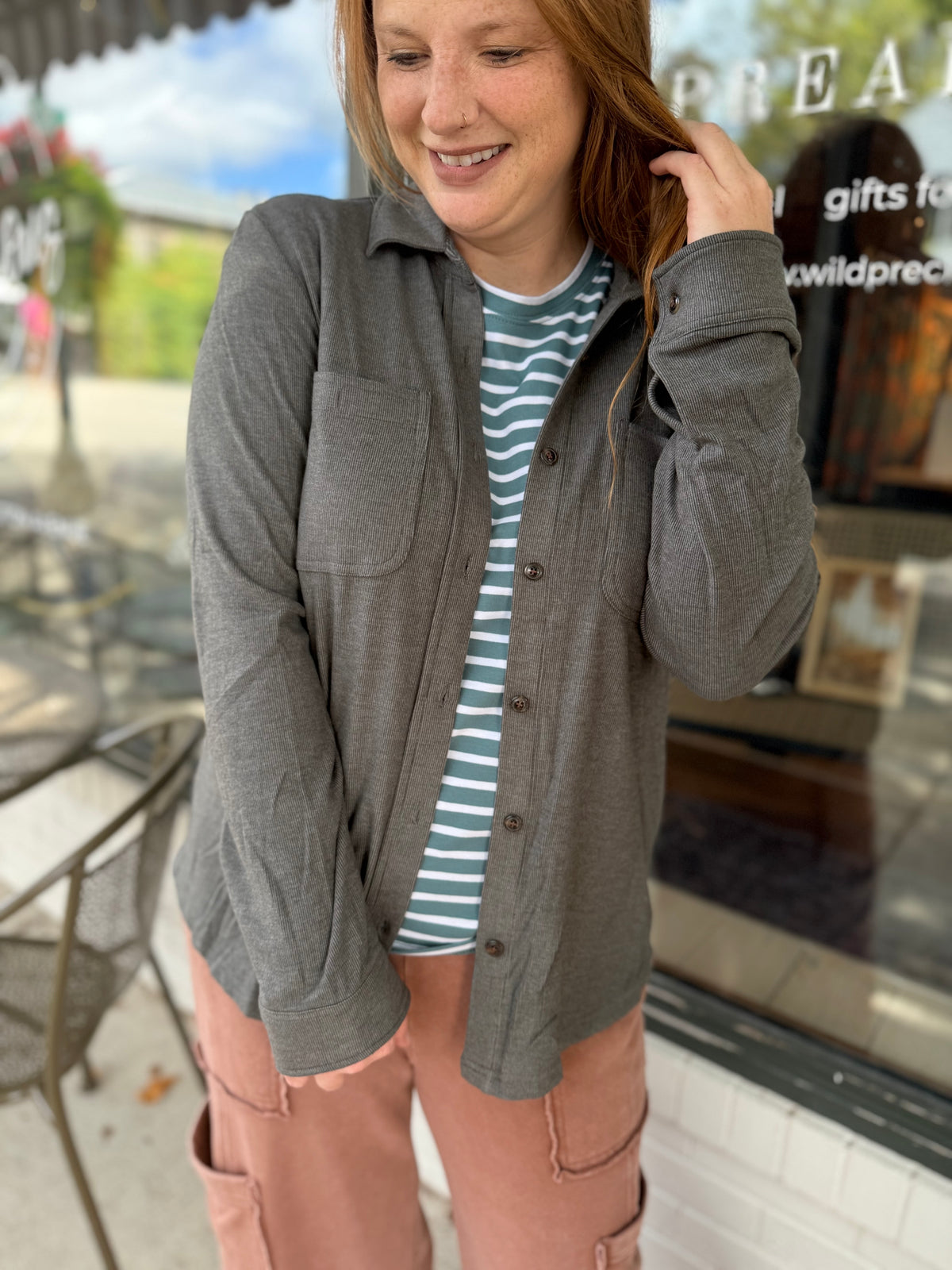 Grey Dream Shacket