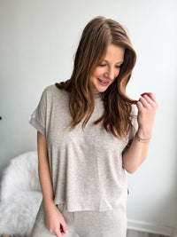 Taupe Essentials Knit Top