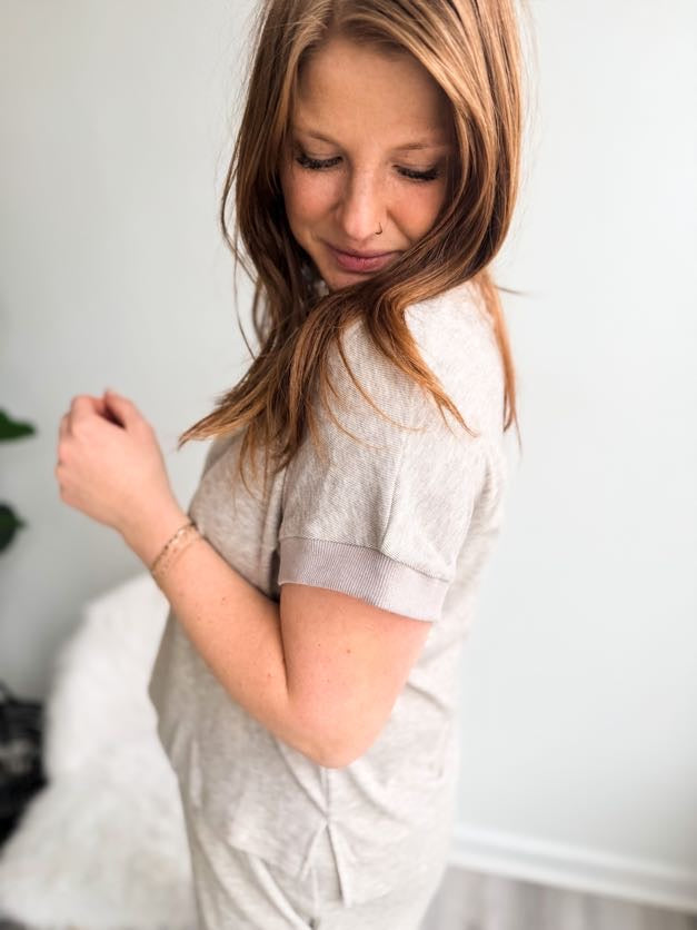 Taupe Essentials Knit Top