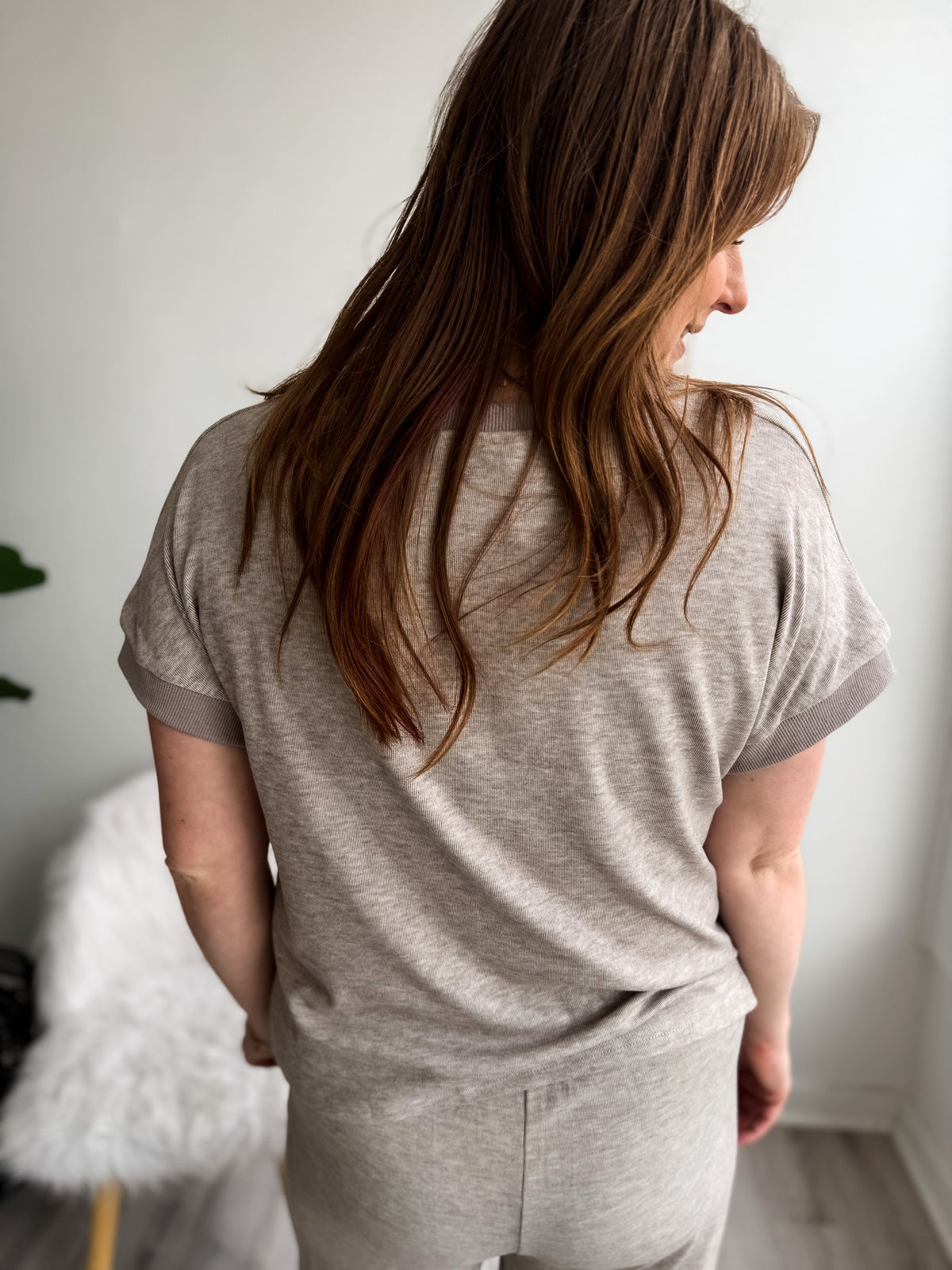 Taupe Essentials Knit Top