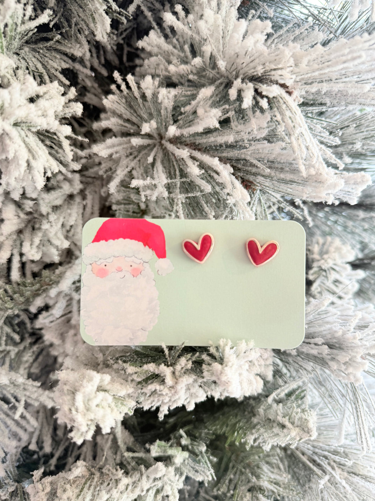 Heart Clay Stud Earring