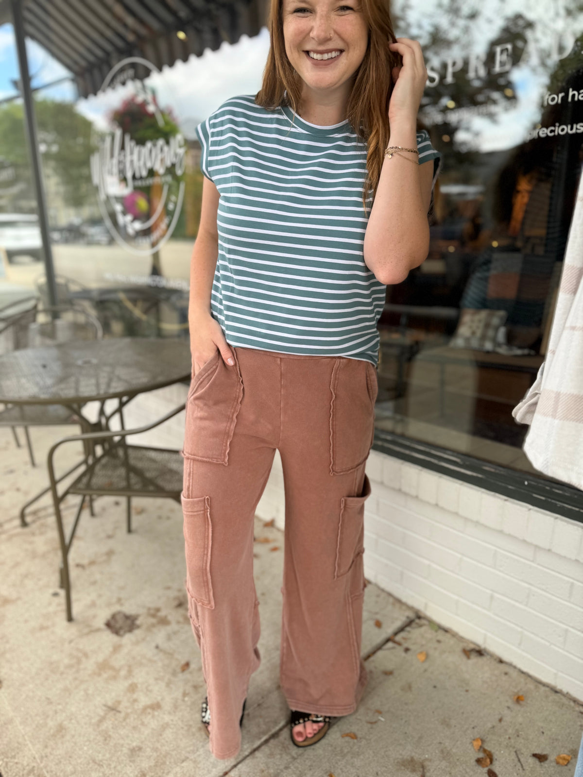 Cozy Cargo Relaxed Pant - Chestnut
