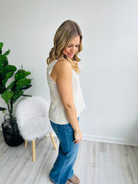 Cream Lightweight Knit Tank