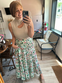 Clara Floral Maxi Skirt*